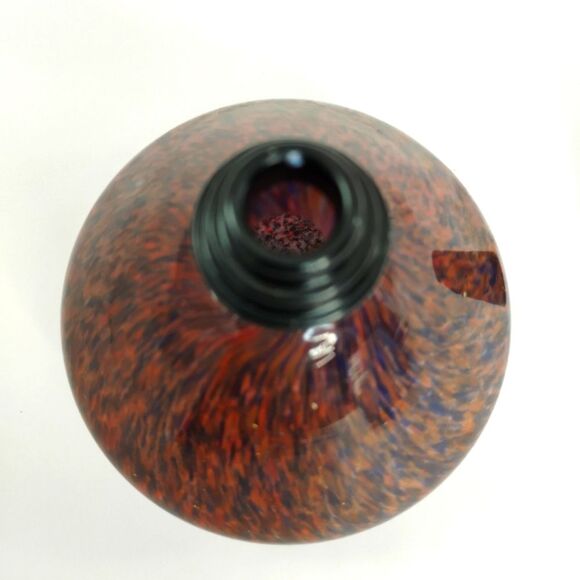 La Tee Da Effusion Fragrance Oil Lamp Glass Red Blue Brown with Wick NWOT - Picture 10 of 15